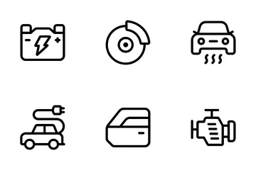 Pièces de voiture Pack d'Icônes