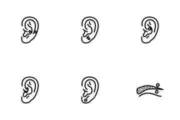 Piercing Ring Earring Nose Icon Pack