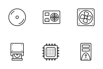 Piezas de computadora Vol 1 Paquete de Iconos
