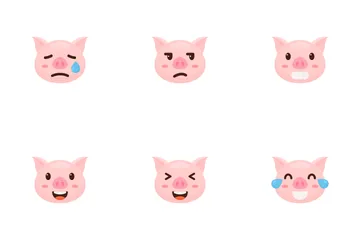 Pig Emoji Icon Pack