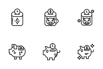 Piggy Bank Icon Pack