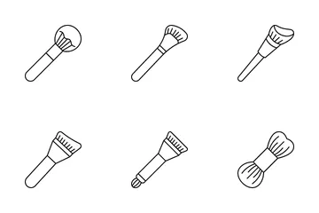 Pincéis de maquiagem Pacote de Ícones