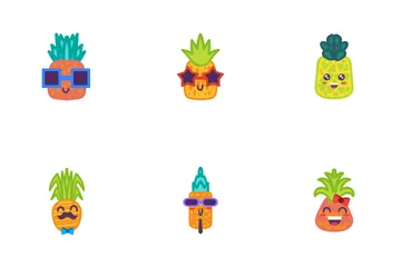 Pineapple Emoji Icon Pack