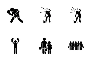 Ping Pong Player Icon Pack