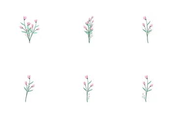 Pink Flower Bush Icon Pack
