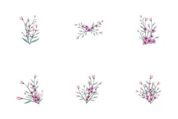 Pink Flower Bush Icon Pack