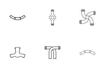 Pipe, Plumbing Icon Pack