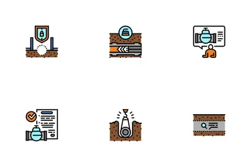 Pipeline Construction Icon Pack