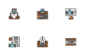 Pipeline Construction Icon Pack