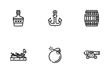 Pirate Sea Robber Icon Pack
