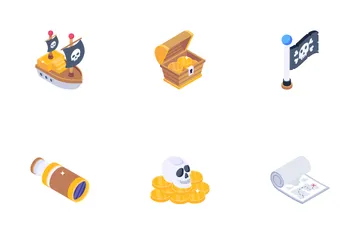 Pirate Ship Icon Pack