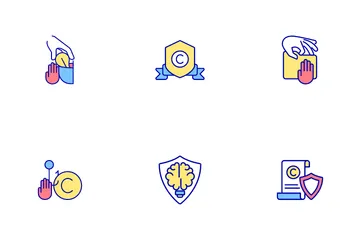 Piratería en línea Paquete de Iconos