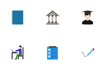 Piso educativo Paquete de Iconos