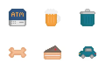 Arte de pixel Paquete de Iconos