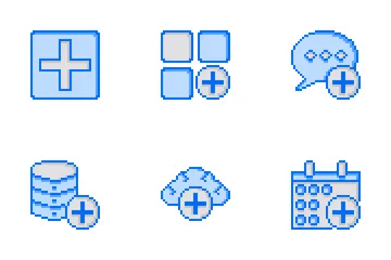 Pixel Art Battery Icon Pack