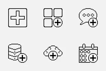 Pixel Art Battery Icon Pack