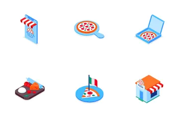 Pizza Paquete de Iconos