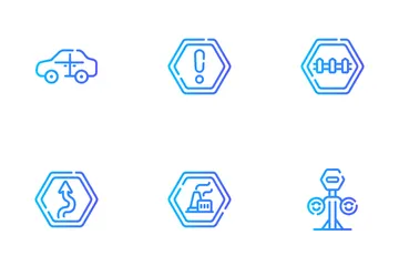 Sinais de transito Pacote de Ícones