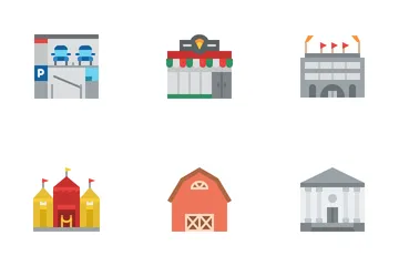 Places In Town Icon Pack