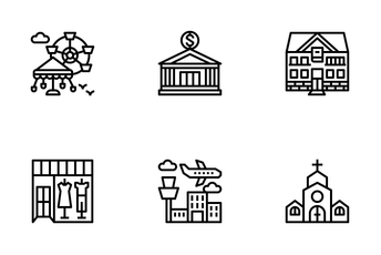 Places & Landmarks Icon Pack