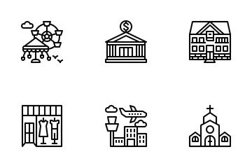 Places & Landmarks Icon Pack