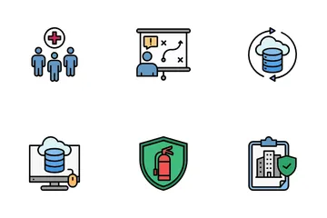 Plan de continuité des activités Pack d'Icônes