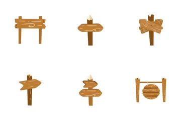 Planche de bois Pack d'Icônes