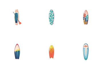 Planche de surf Pack d'Icônes