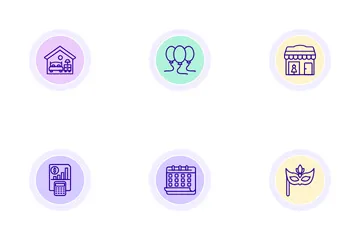 Planejamento de eventos Pacote de Ícones