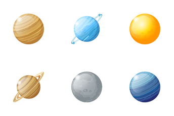 Planets Solar System Icon Pack