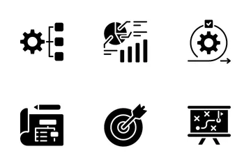 Planificación empresarial Icon Pack