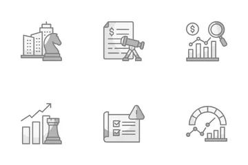 Planificación empresarial Icon Pack