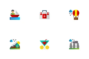 Planificación de vacaciones Paquete de Iconos