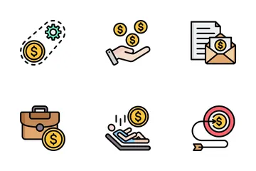 Planificacion Financiera Paquete de Iconos