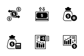 Planificación fiscal Paquete de Iconos