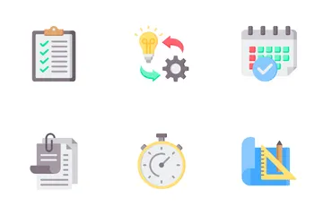 Planificación y organización Paquete de Iconos