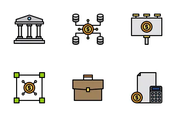 Planification financière Pack d'Icônes