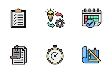 Planning And Organization Icon Pack