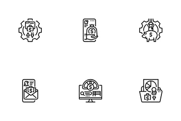 Planning Budget Finance Income Icon Pack