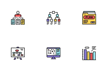 Planning Work Process Icon Pack
