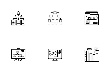 Planning Work Process Icon Pack
