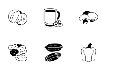 Plant Based Protein Icon Pack