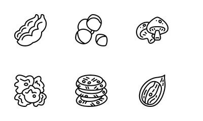 Plant Based Protein Icon Pack