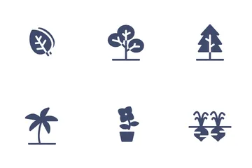 Planta y árbol Paquete de Iconos