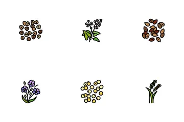 Planta de Cereais Pacote de Ícones