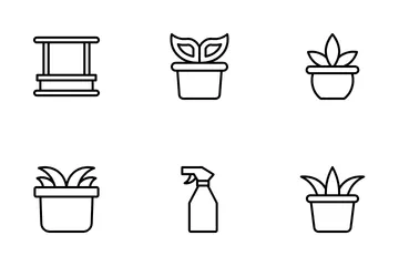 Planta de casa Paquete de Iconos