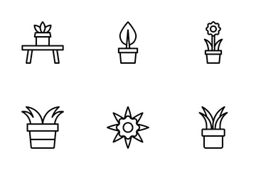 Planta de casa Paquete de Iconos