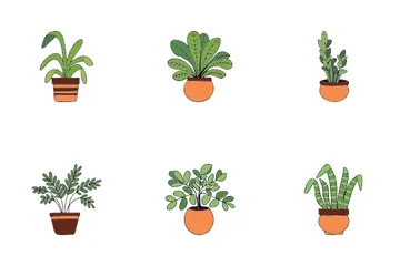 Plantas de casa Pacote de Ícones