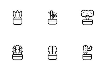 Plantas de interior Paquete de Iconos