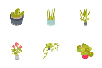 Plantas de interior Pacote de Ícones